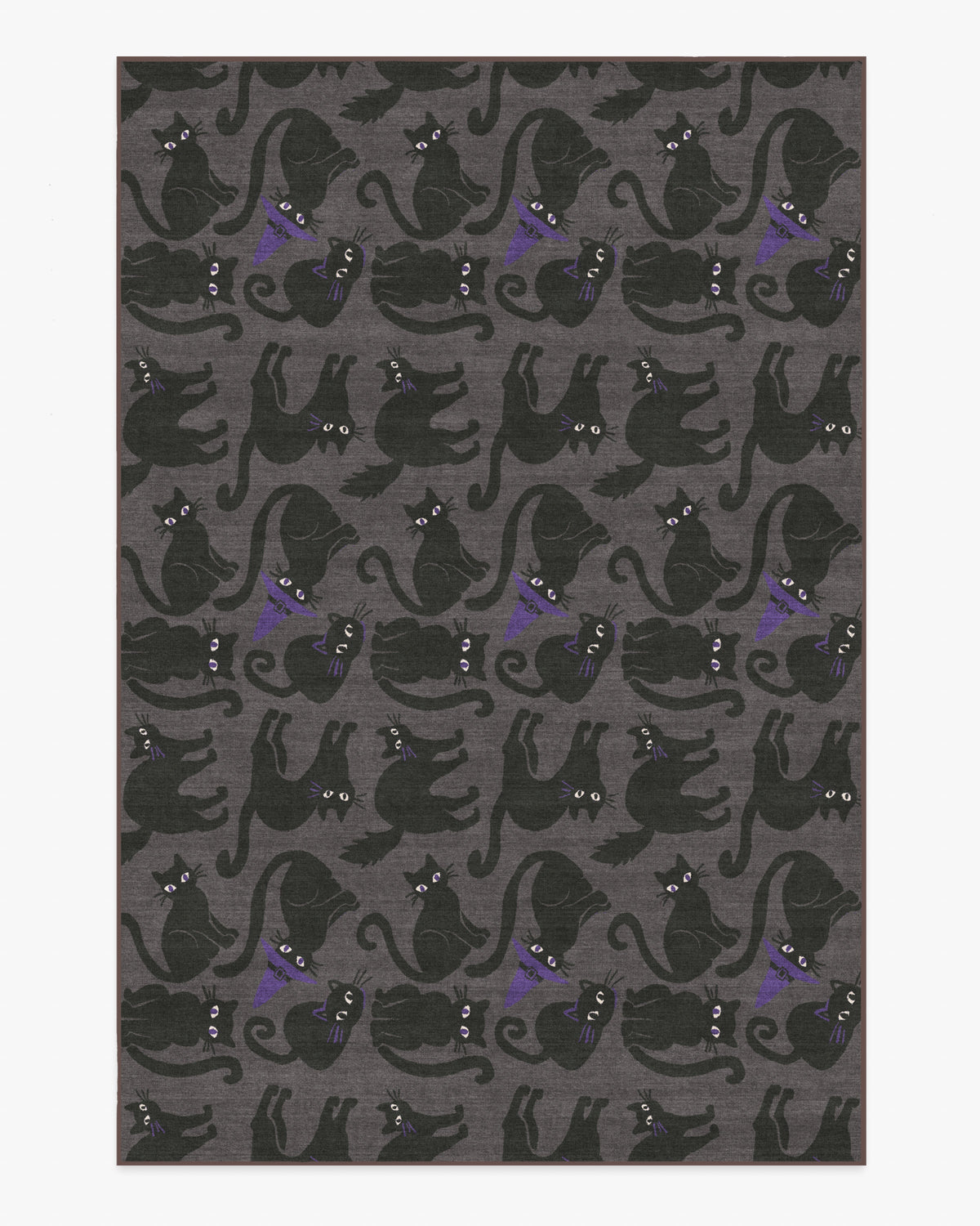 Whisker Mischief — Halı, Antrasit, AREA, beyaz zemin, 6x9