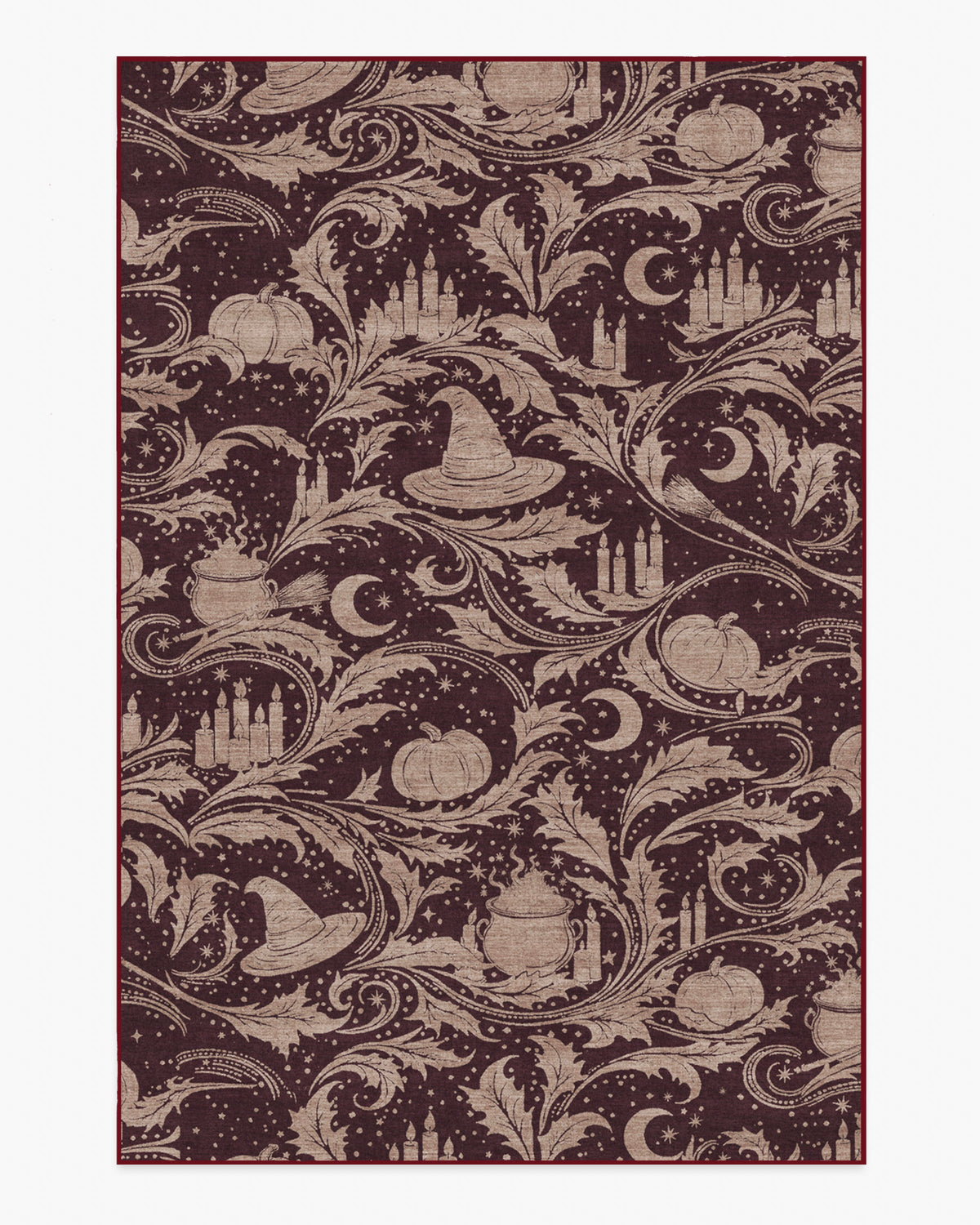 Autumn Alchemy — Halı, Bordo, AREA, beyaz zemin, 6x9