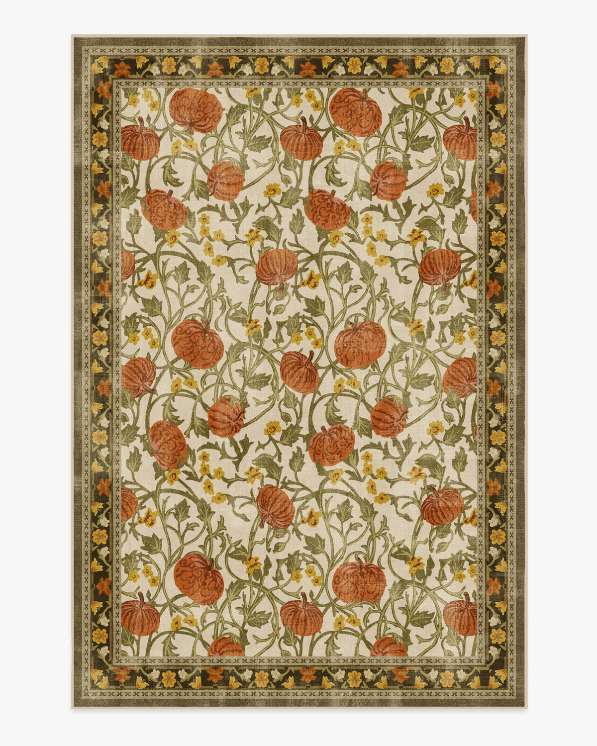 Enchanted Vines — Halı, Krem Çok Renkli, AREA, beyaz zemin, 6x9