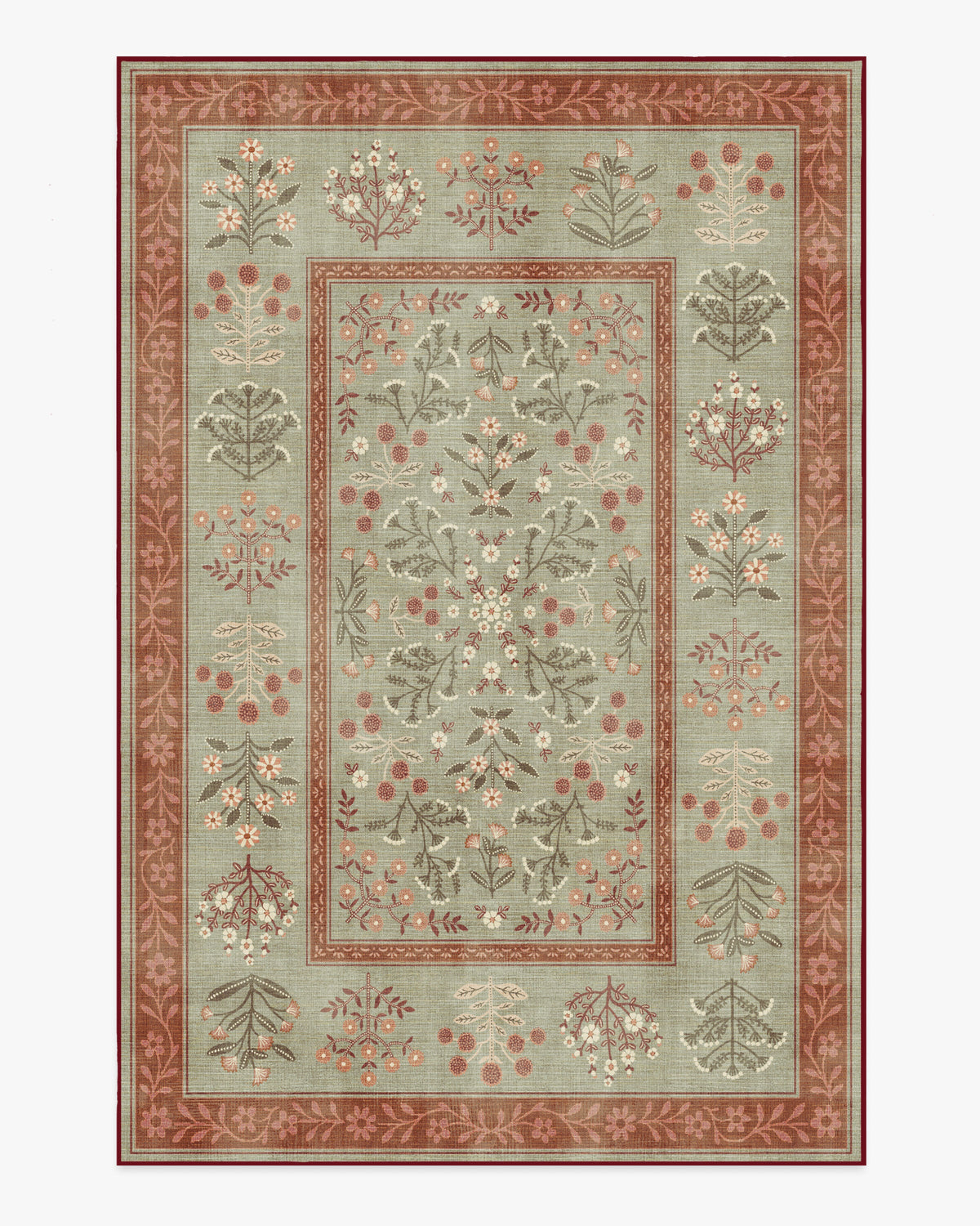 Briar — Halı, Adaçayı Pas, AREA, beyaz zemin, 6x9