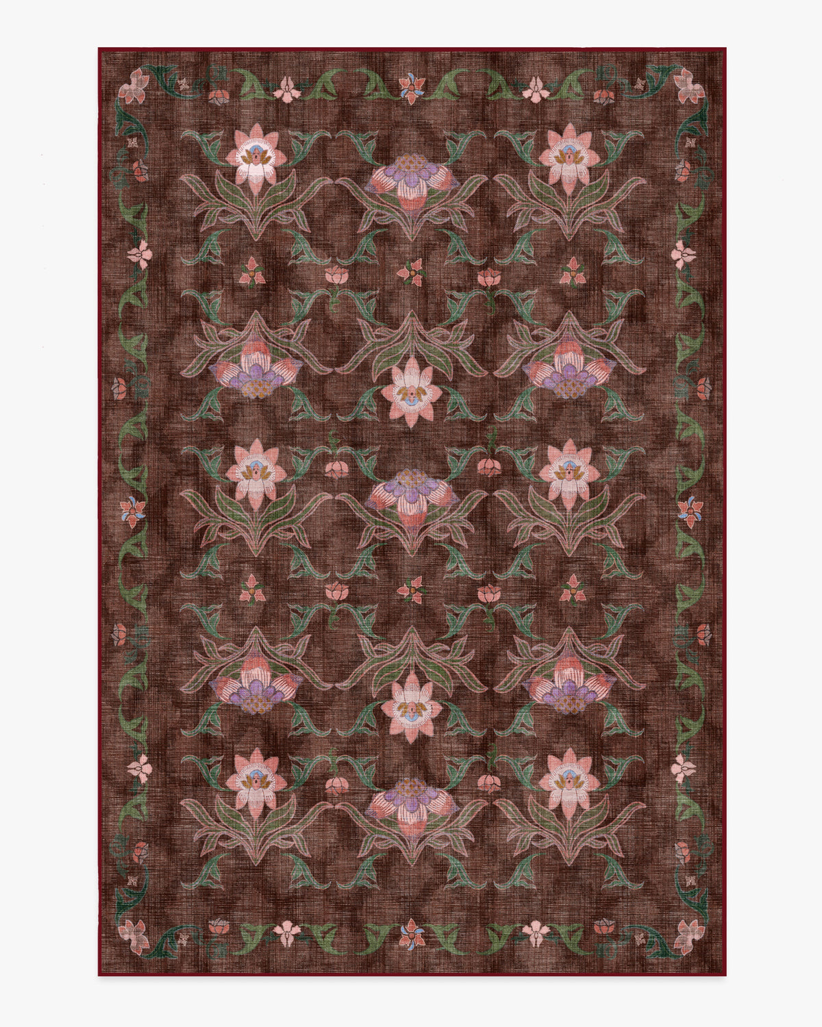 Avni — Halı, Kahverengi Çok Renkli, AREA, beyaz zemin, 6x9