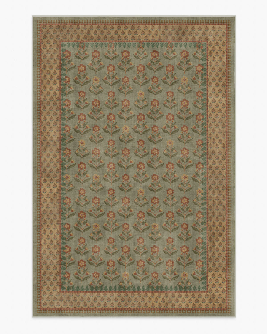 Sundara — Halı, Adaçayı Toprak Sarısı, AREA, beyaz zemin, 6x9