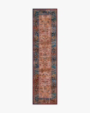 Yara — Halı, Lacivert Bronze, RUNNER, beyaz zemin, 2x10
