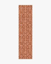 Ravina — Halı, Terracotta, RUNNER, beyaz zemin, 2x10