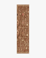 Saguaro Trail — Halı, Caramel Kahverengi, RUNNER, beyaz zemin, 2x10