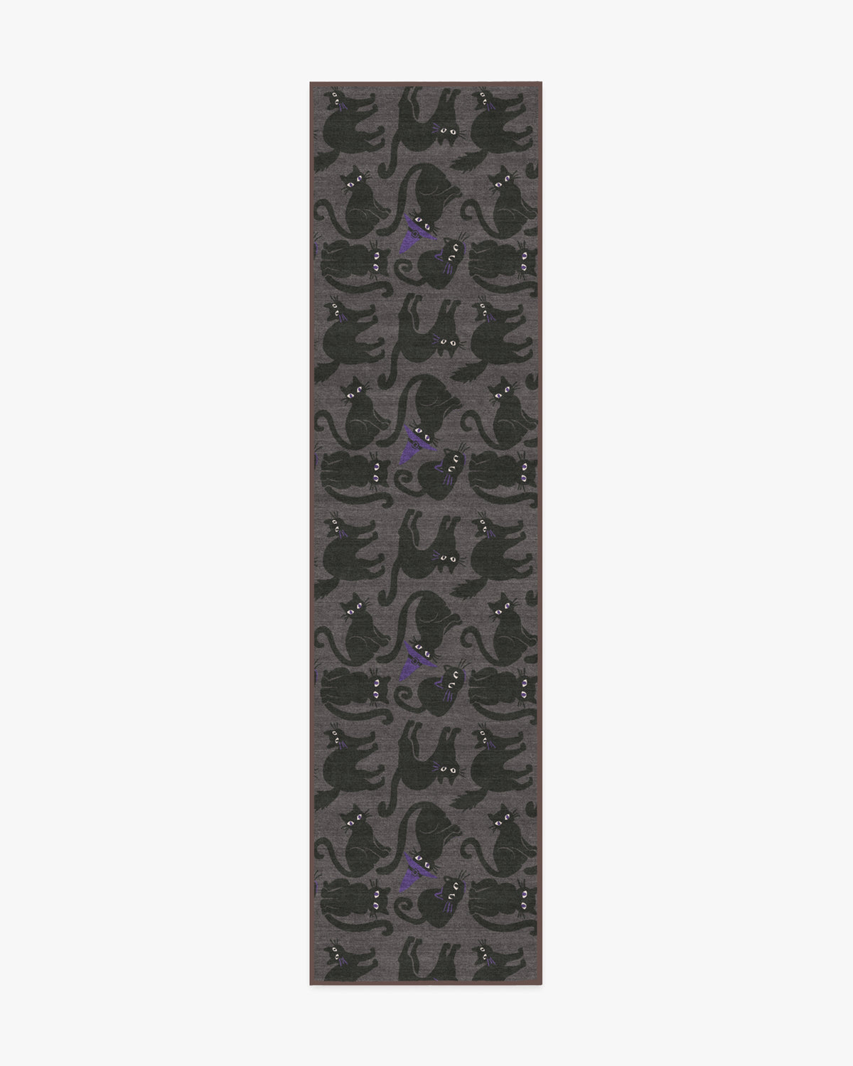 Whisker Mischief — Halı, Antrasit, RUNNER, beyaz zemin, 2x10