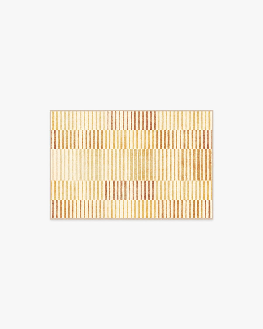 Shadow Stripe — Halı, Altın, AREA, beyaz zemin, 2x3