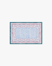 Wendy Animal Border — Halı, Mavi Pembe, AREA, beyaz zemin, 2x3