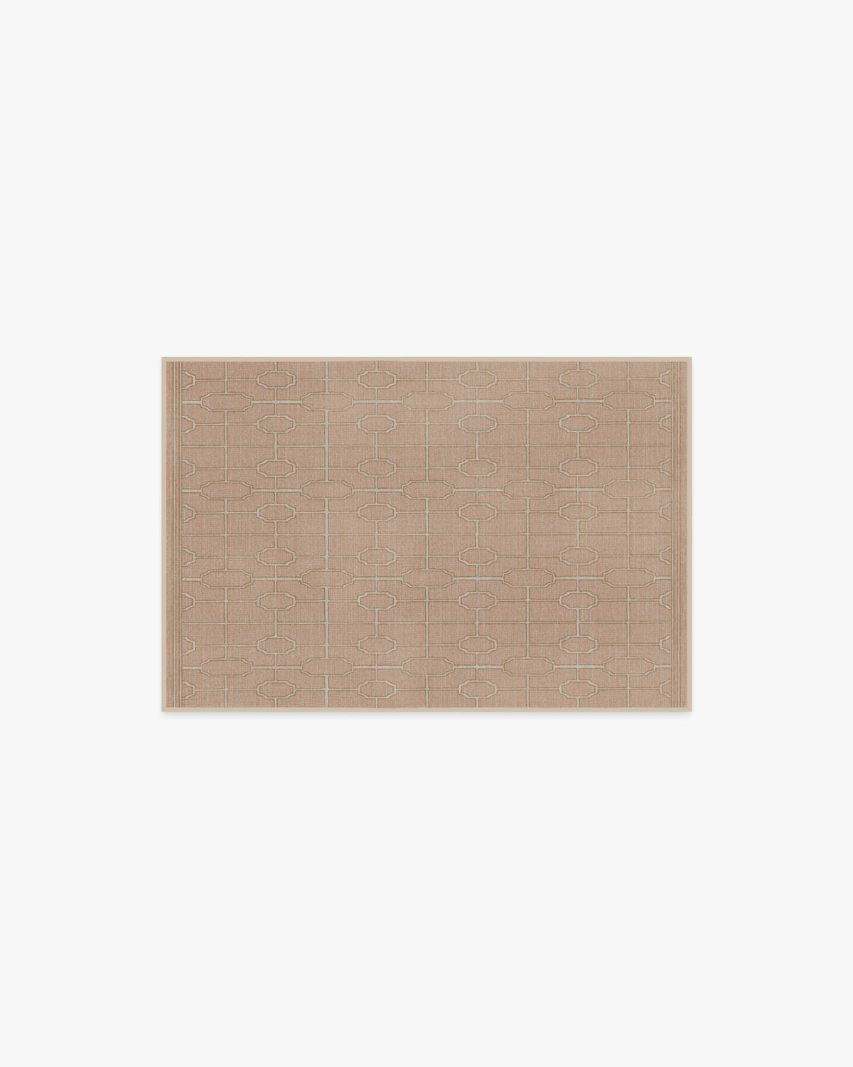Diana Trellis — Halı, Gül Altın, AREA, beyaz zemin, 2x3