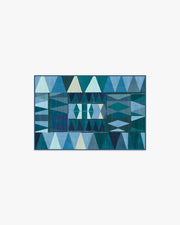 Cadra — Halı, Mavi Turkuaz, AREA, beyaz zemin, 2x3