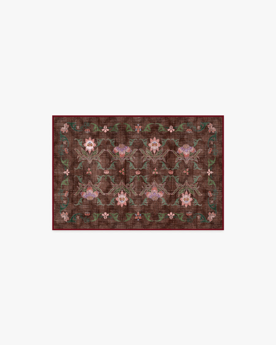Avni — Halı, Kahverengi Çok Renkli, AREA, beyaz zemin, 2x3