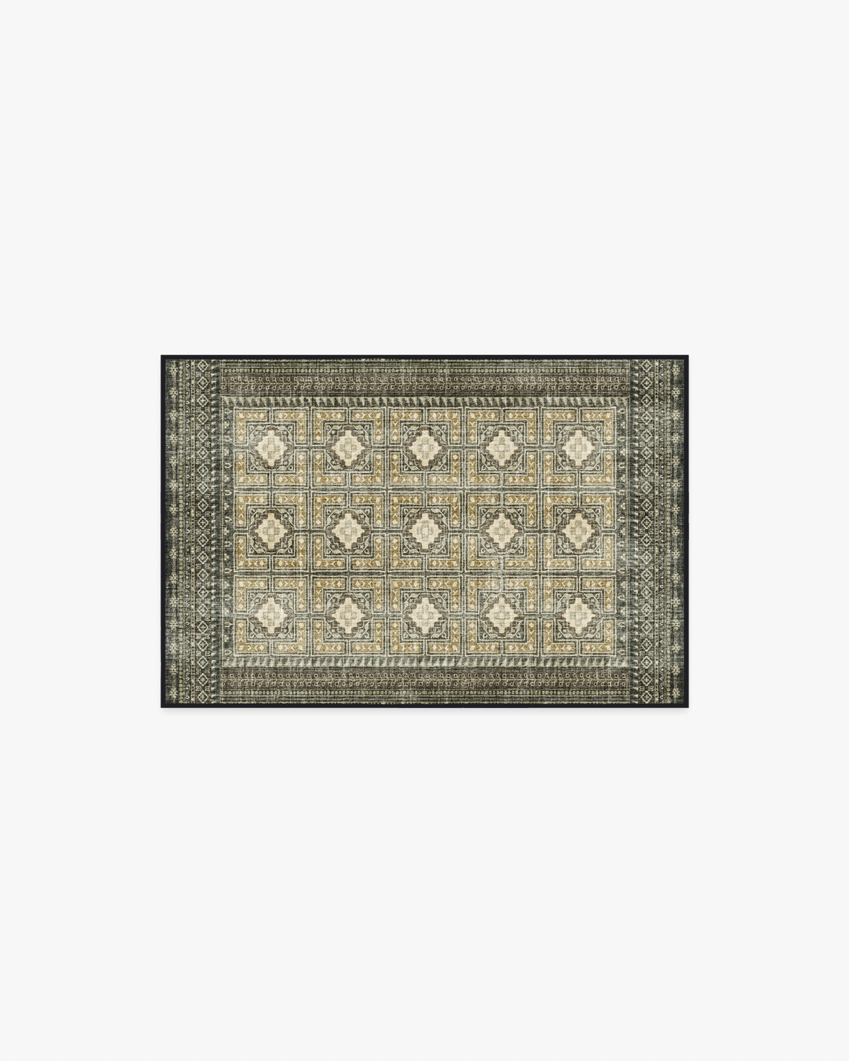 Lorah — Halı, Antrasit, AREA, beyaz zemin, 2x3