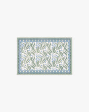 Lila — Halı, Fildişi ve Soft Mavi, AREA, beyaz zemin, 2x3