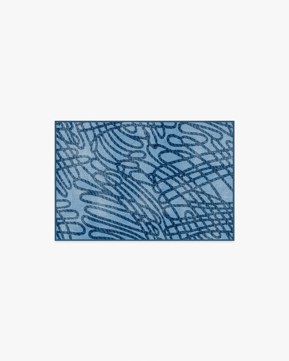 Rica Rope — Halı, Taş Mavi, AREA, beyaz zemin, 2x3