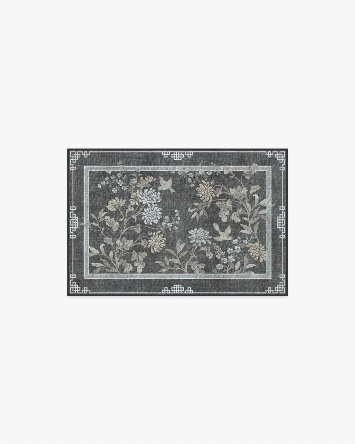 Florian — Halı, Antrasit, AREA, beyaz zemin, 2x3