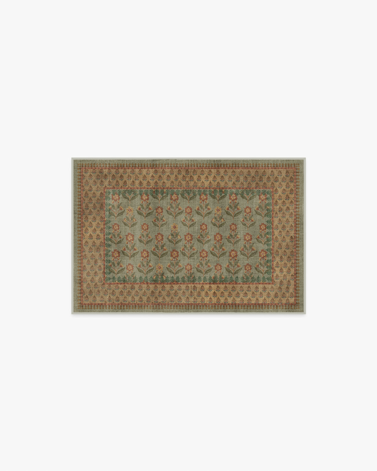 Sundara — Halı, Adaçayı Toprak Sarısı, AREA, beyaz zemin, 2x3