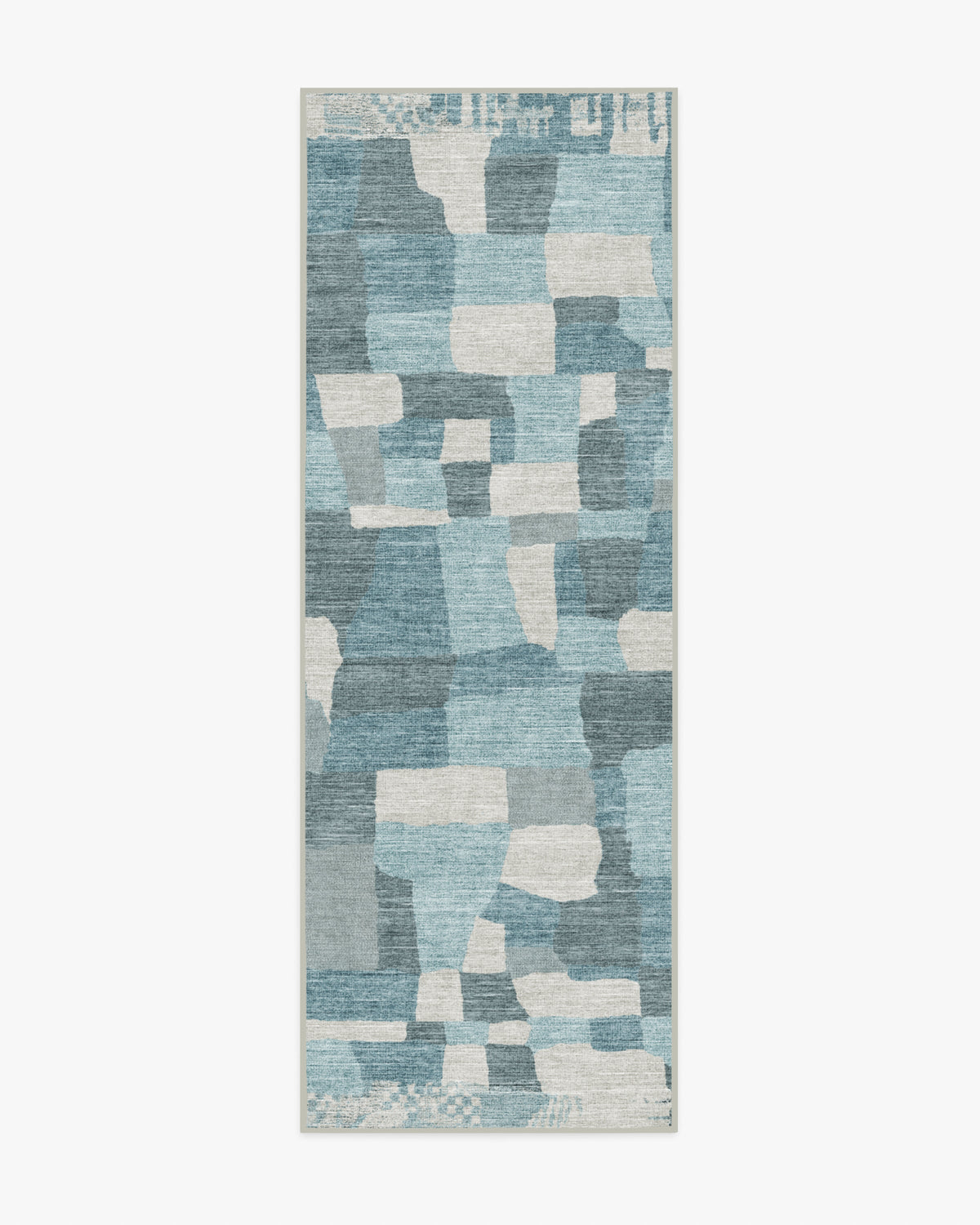 Boulder — Halı, Mavi, RUNNER, beyaz zemin, 2x7