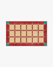 This House Is A Home — Halı, Brick Kırmızı, AREA, beyaz zemin, 3x5