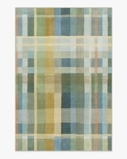 Margot Plaid — Halı, Mavi, AREA, beyaz zemin, 6x9