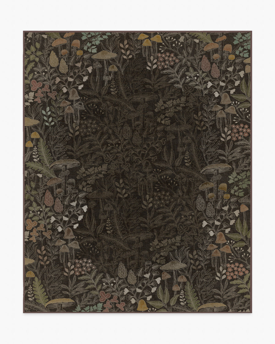 Wildwood — Halı, Kahverengi, AREA, beyaz zemin, 8x10