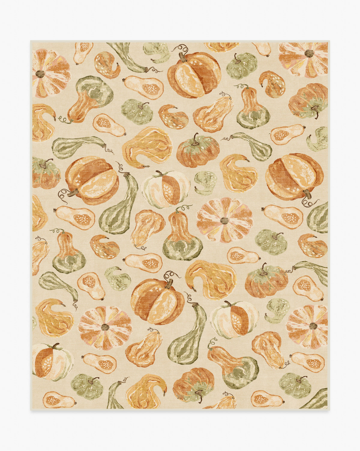 Harvest Veggies — Halı, Krem Çok Renkli, AREA, beyaz zemin, 8x10