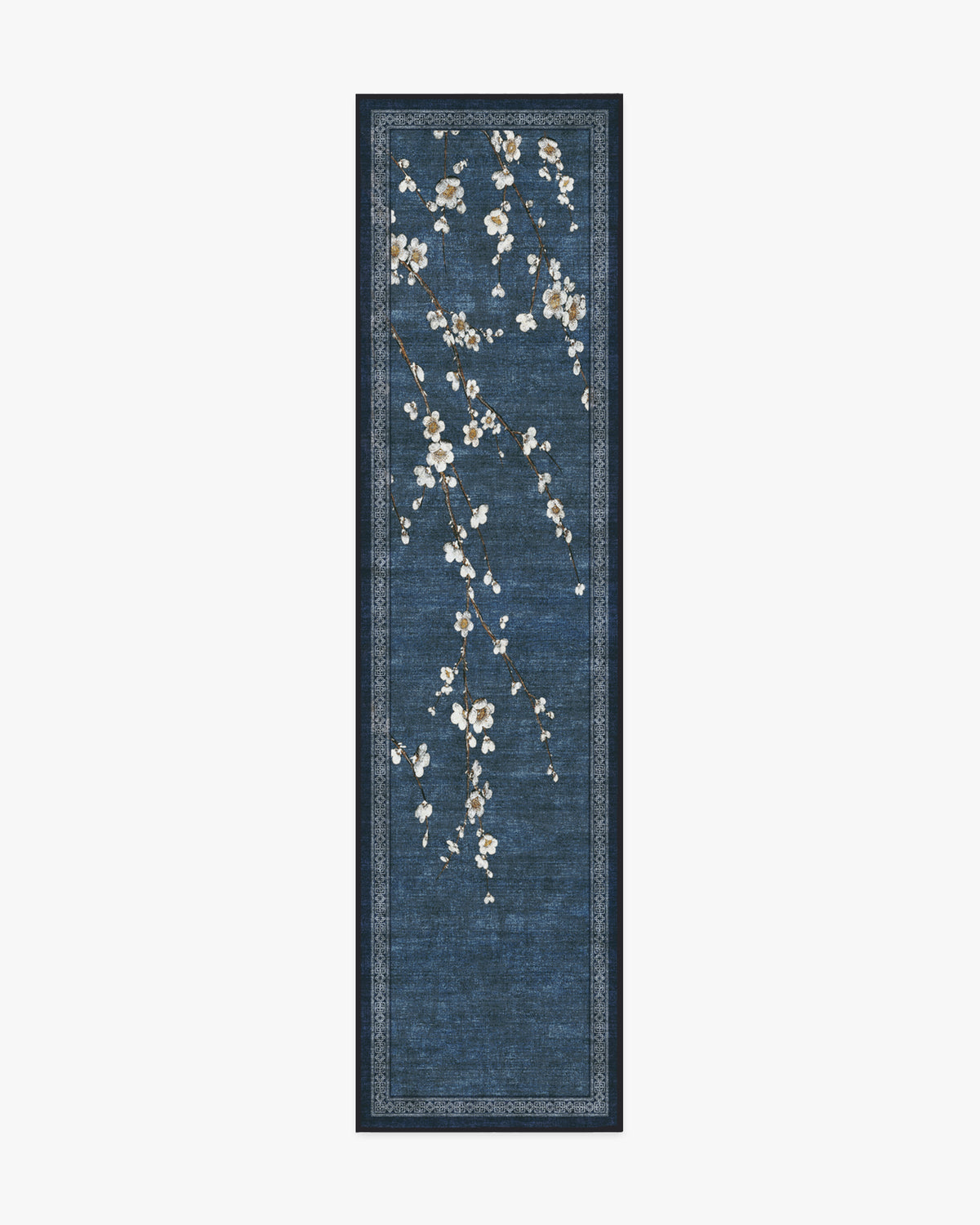 Sakura — Halı, Çivit, RUNNER, beyaz zemin, 2x10