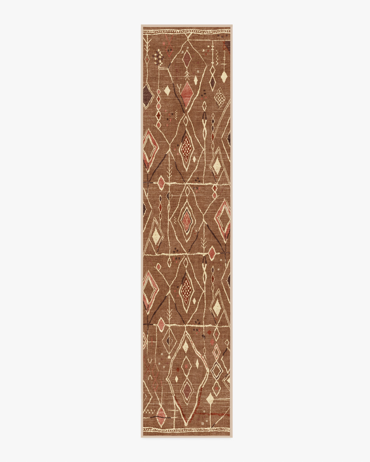 Saguaro Trail — Halı, Caramel Kahverengi, RUNNER, beyaz zemin, 2x12