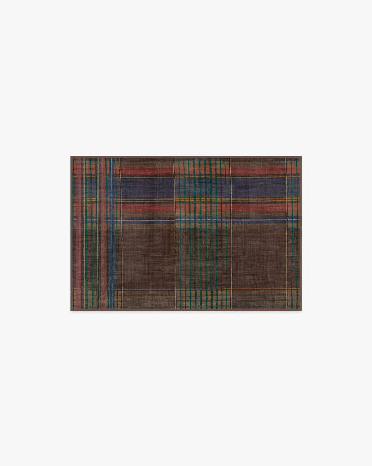 Emerson — Halı, Kahverengi Çok Renkli, AREA, beyaz zemin, 2x3