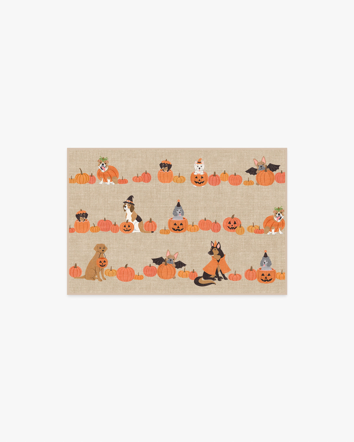 Puppy Patch — Halı, Doğal Çok Renkli, AREA, beyaz zemin, 2x3