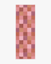 Ostjakki — Halı, Pembe Turuncu, RUNNER, beyaz zemin, 2x7
