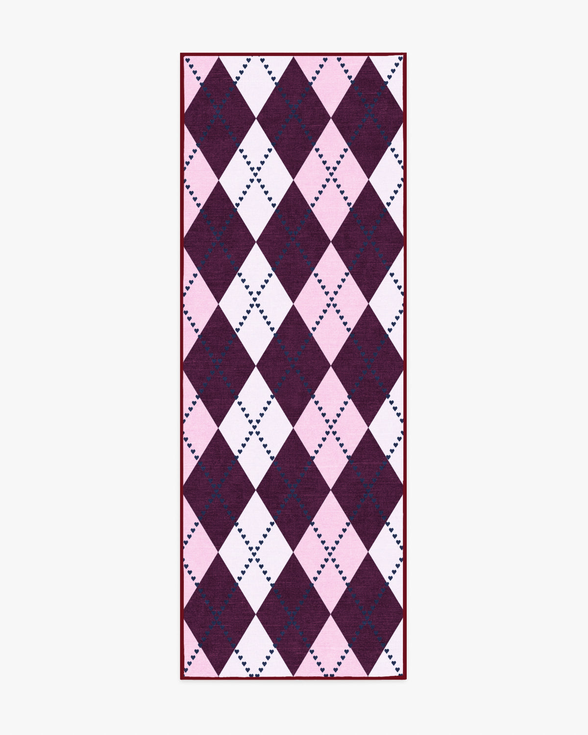 143 Argyle — Halı, Bordo Pembe, RUNNER
