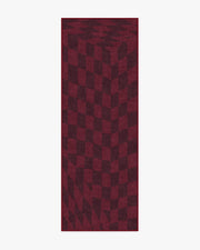 Ricardo Checkerboard — Halı, Bordo, RUNNER, beyaz zemin, 2x7