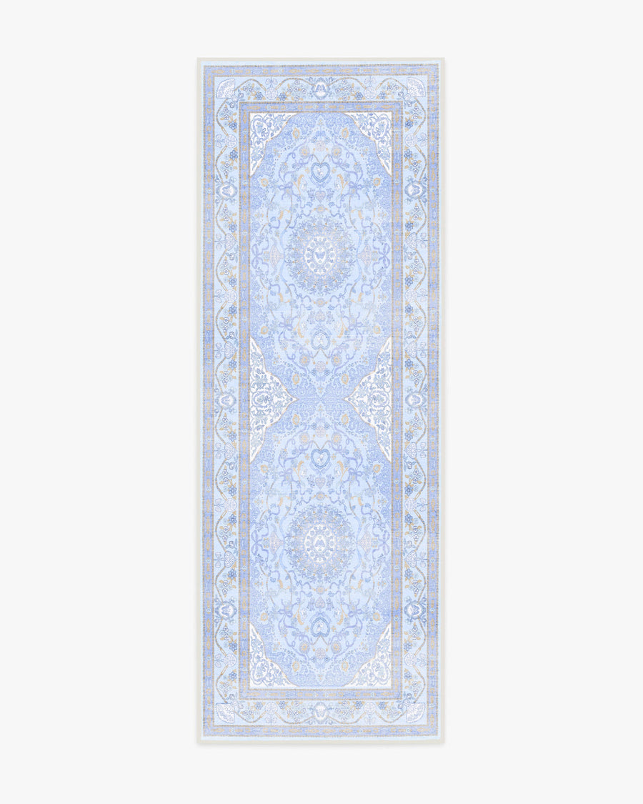 Mazzy Ornamental — Halı, Mavi, RUNNER, beyaz zemin, 2x7