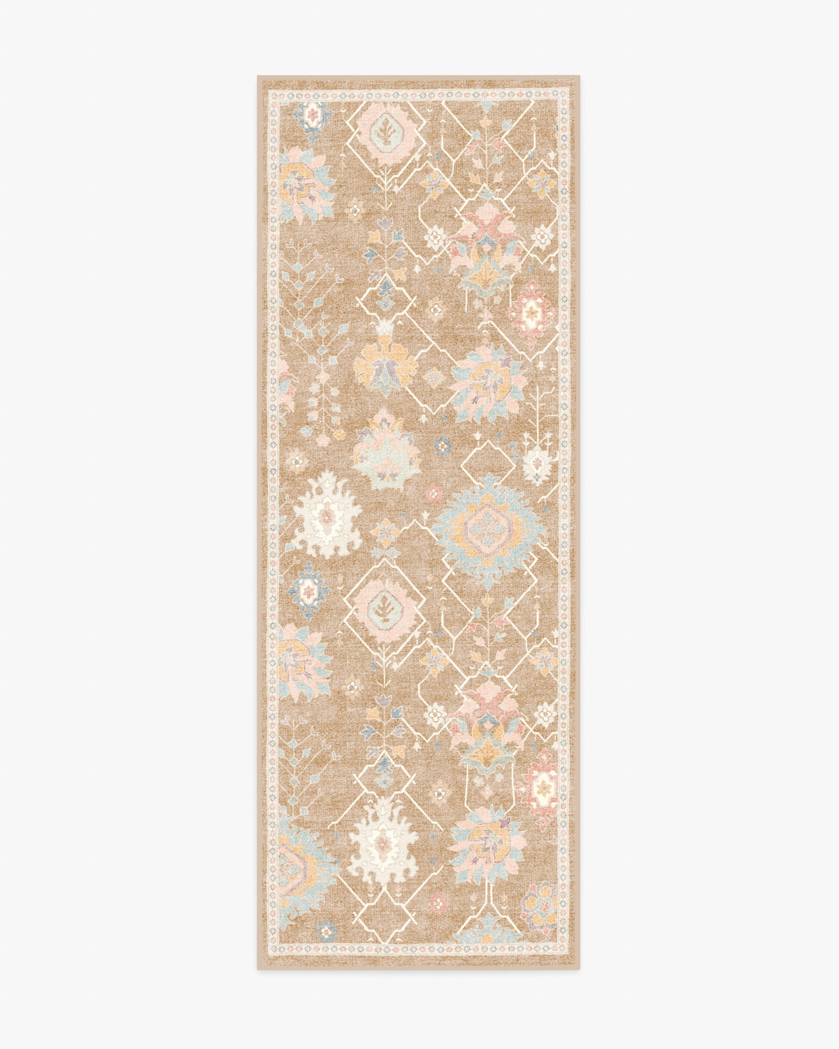 Samara — Halı, Kum, RUNNER, beyaz zemin, 2x7
