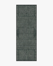 Callen — Halı, Antrasit, RUNNER, beyaz zemin, 2x7