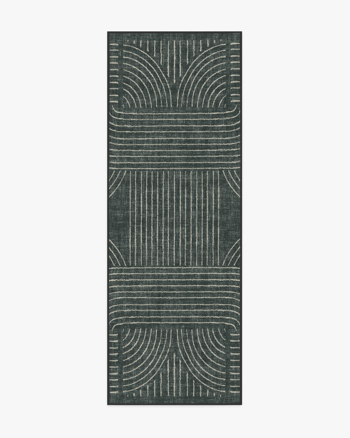 Callen — Halı, Antrasit, RUNNER, beyaz zemin, 2x7