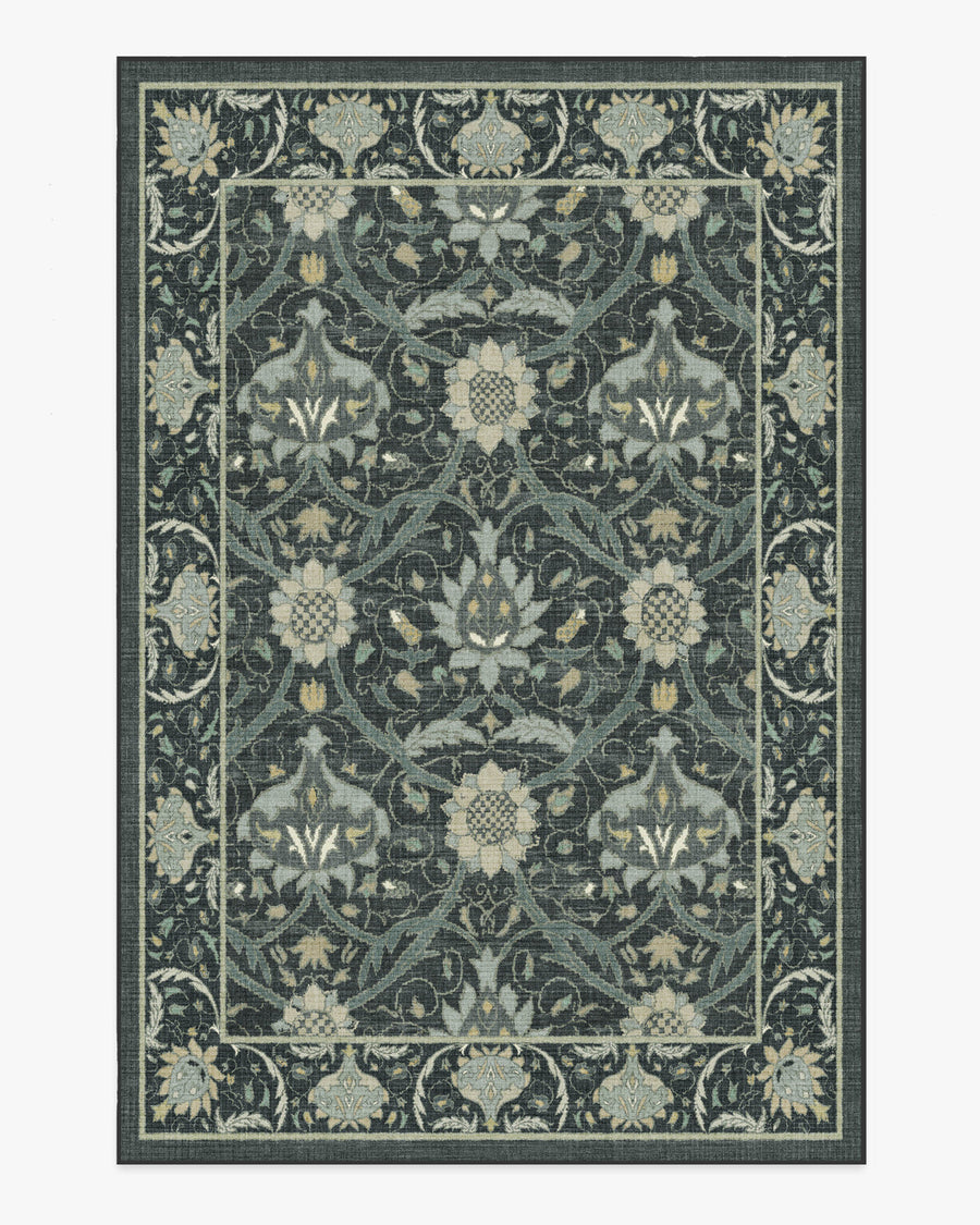 Morris And Co Montreal — Halı, Antrasit Abalone, AREA, beyaz zemin, 6x9