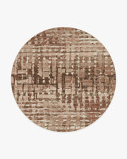 Brooklyn — Halı, Bakır Kil, ROUND, beyaz zemin, 8R