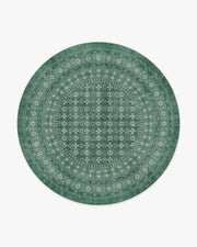 Cyrus — Halı, Adaçayı, ROUND, beyaz zemin, 8R