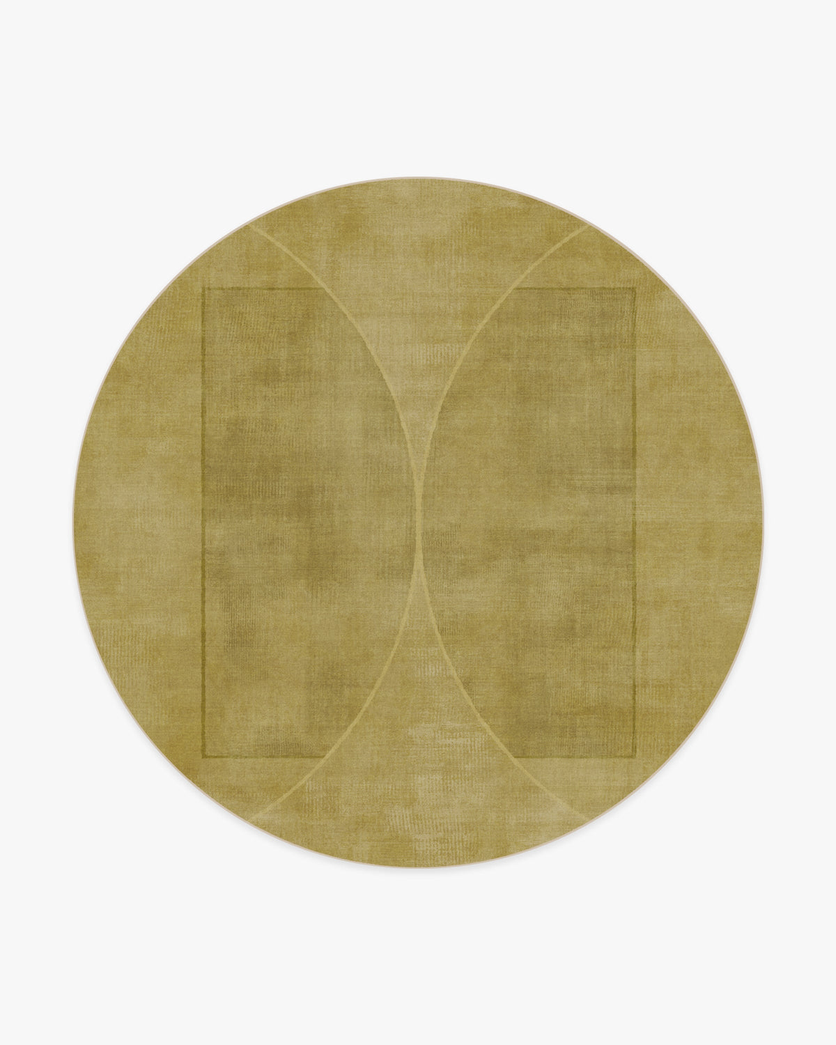 Ayla — Halı, Altın, ROUND, beyaz zemin, 8R