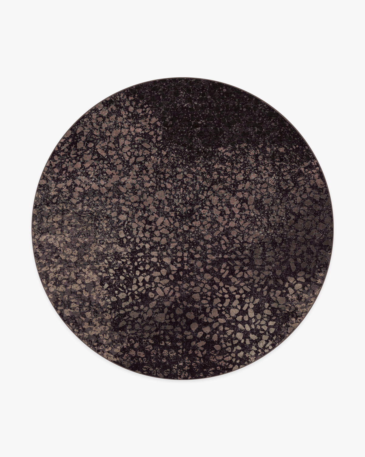 Terran — Halı, Bordo, ROUND, beyaz zemin, 8R
