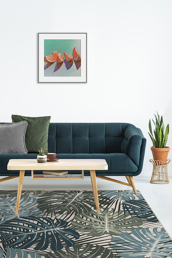 Monstera — Halı, Yeşim, AREA, yaşam alanı, 5x7
