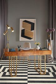 Op Art — Halı, Antrasit, AREA, yaşam alanı, 5x7