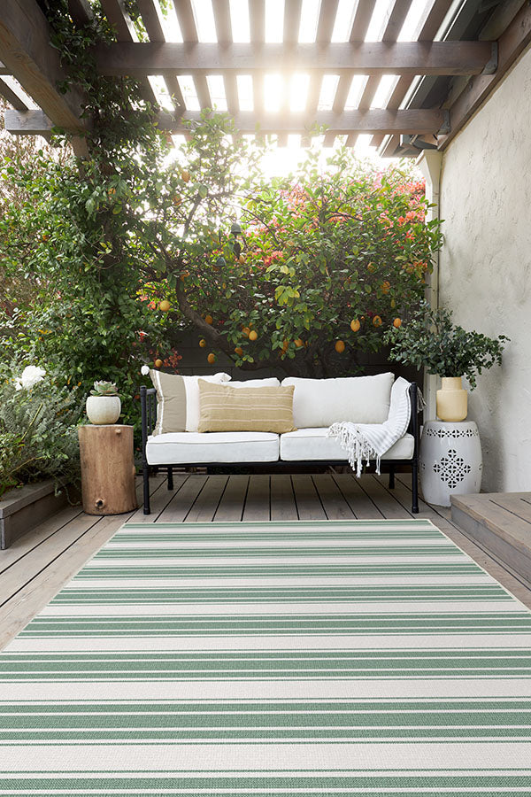 Marina Stripe — Halı, Adaçayı Yeşili, AREA, yaşam alanı, 5x7