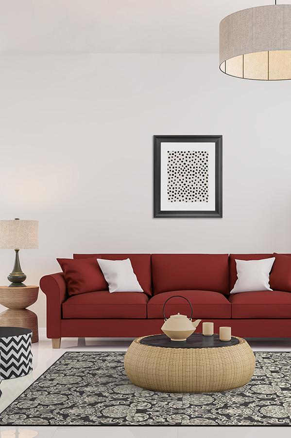 Mickey Damask — Halı, Antrasit, AREA, yaşam alanı, 5x7