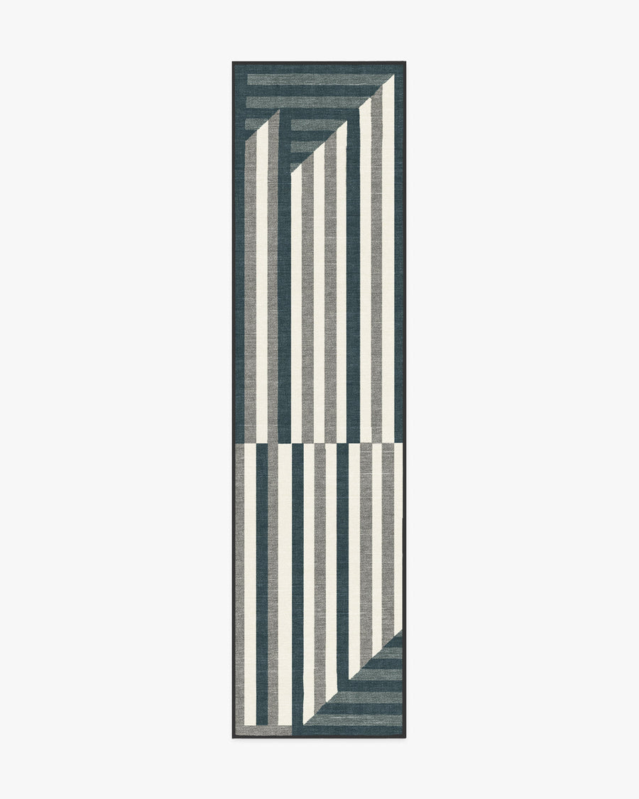 Venn — Halı, Antrasit, RUNNER, beyaz zemin, 2x10