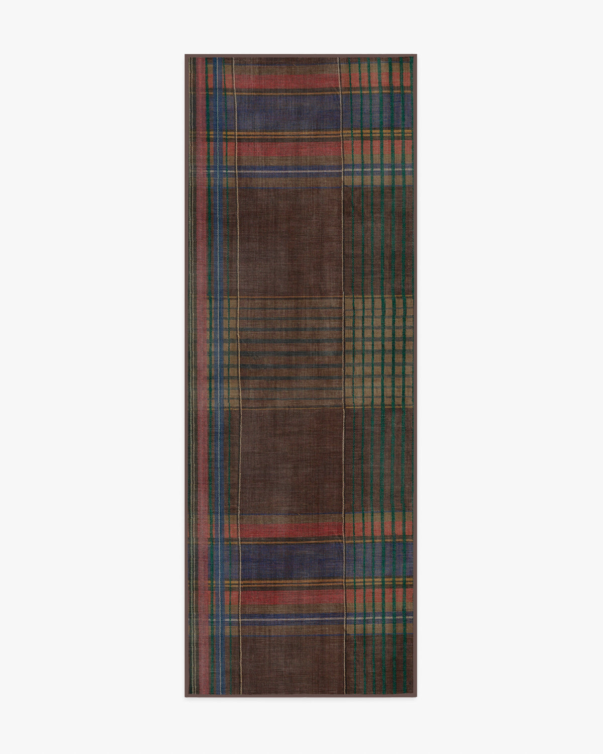Emerson — Halı, Kahverengi Çok Renkli, RUNNER, beyaz zemin, 2x7
