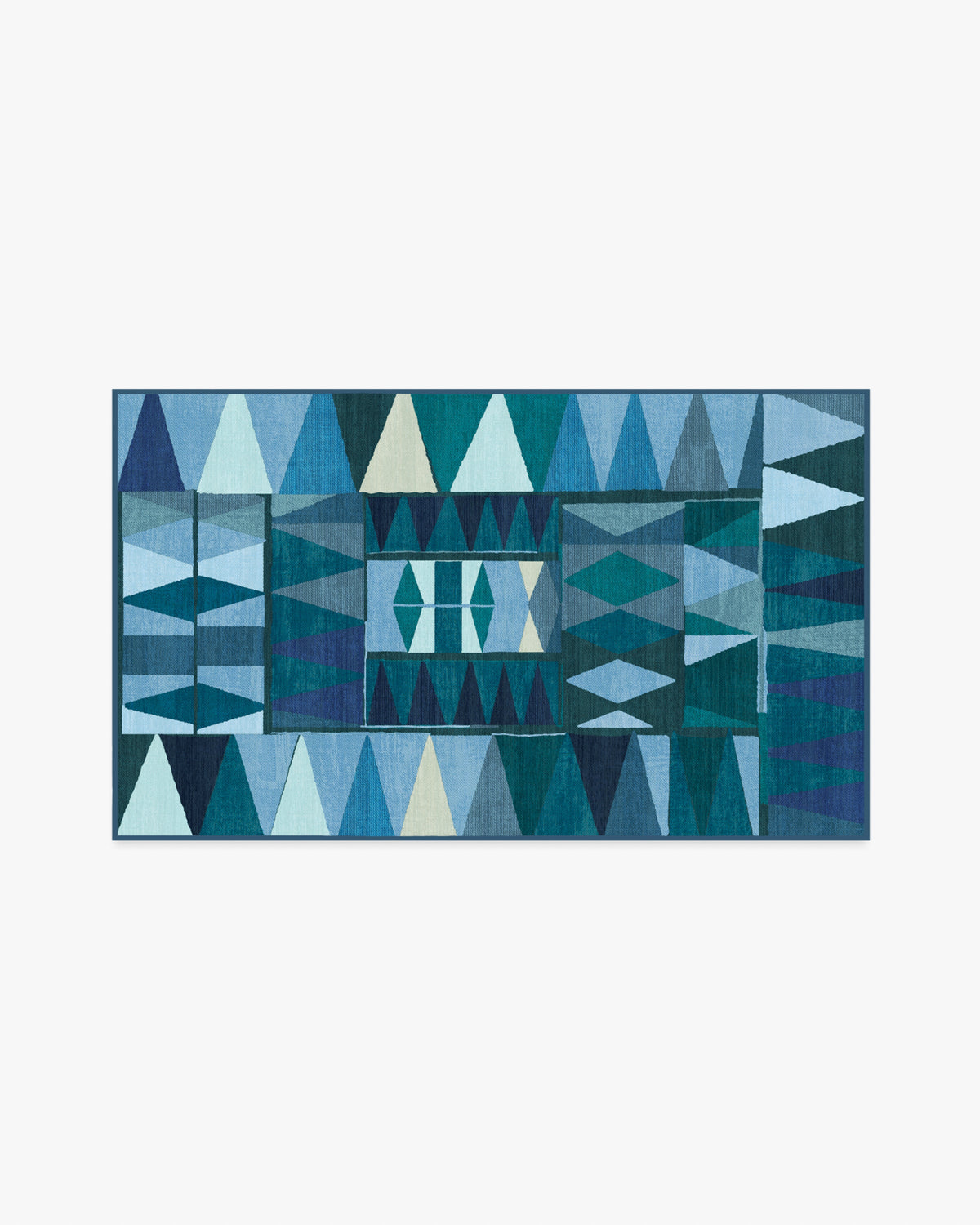 Cadra — Halı, Mavi Turkuaz, AREA, beyaz zemin, 3x5