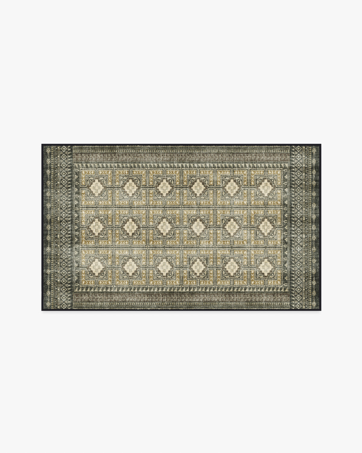 Lorah — Halı, Antrasit, AREA, beyaz zemin, 3x5