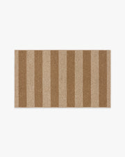 Nolan Bold Stripe Natural Dark Natural Performance Weave — Halı, Kahverengi, AREA, beyaz zemin, 3x5